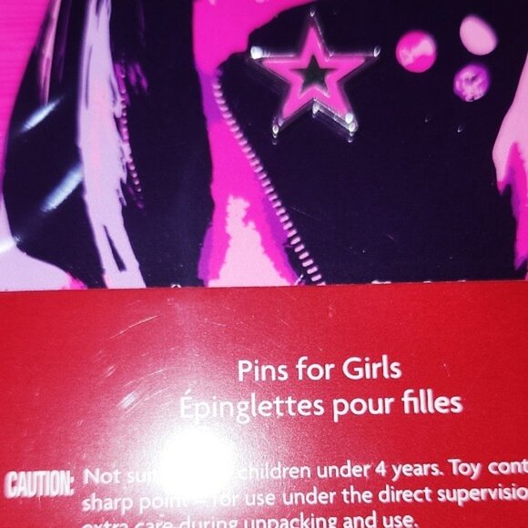 American Girl Doll Pins for Girls pink and silver sunglasses and star NEW! - Picture 3 of 4
